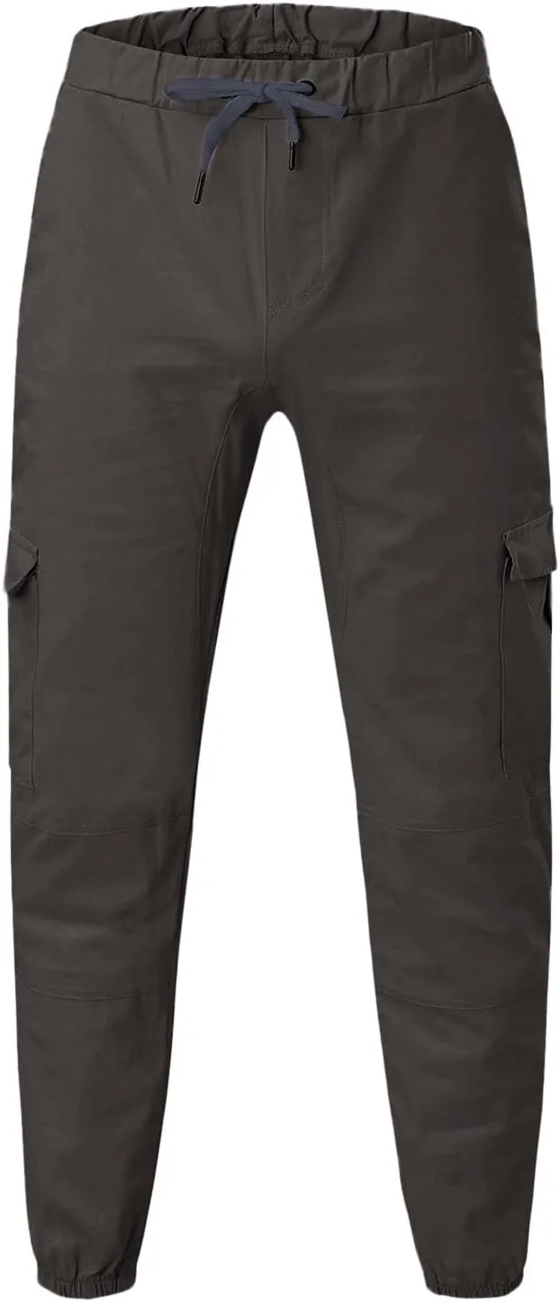 Mens Workout Cargo Sweatpants Casual Trousers Pants Sweatpants for Men with Pockets Men's Basic Active Tapered Jogger