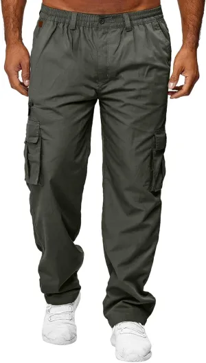 Mens Workout Cargo Sweatpants Pants Joggers for Men Big and Tall Men's Workout Slim Gym Joggers Pants Sport Training