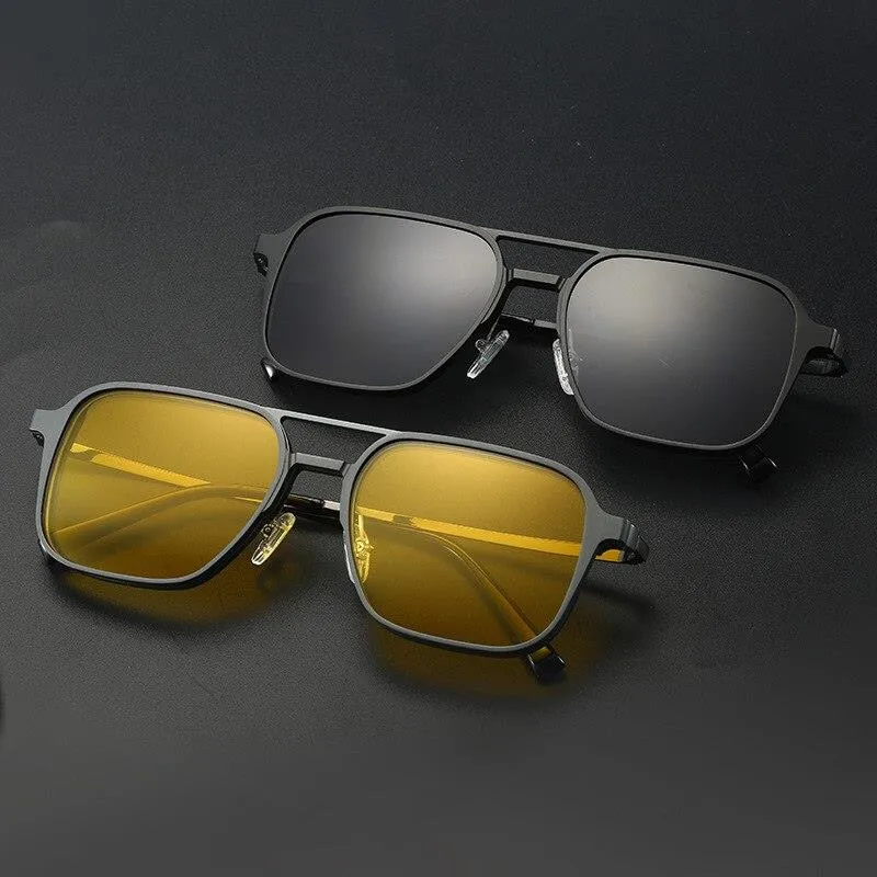 Metal Magnetic Eyeglasses Frame Sunglasses Cover Glasses