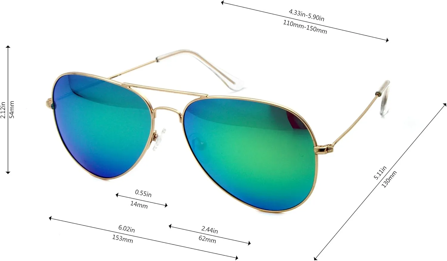 Metal Sunglasses Fashion UV400 Polarized Lens