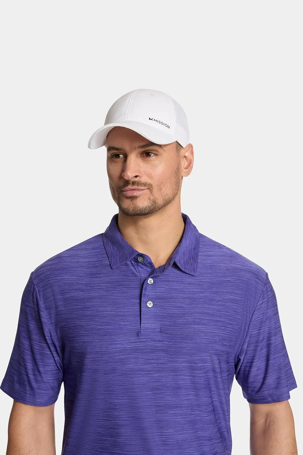 MISSION Cooling Vented Performance Hat Unisex One Size Cap for Workouts, Golf & Running, Sweat & Water Activated Technology