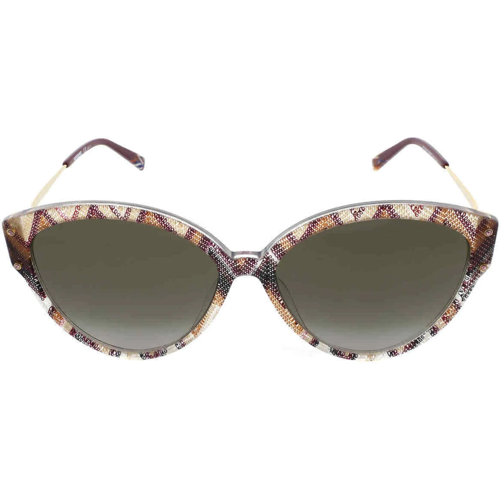 Missoni Women's Sunglasses - Plum Multicolor Cat Eye Frame | MISSONI MIS 0004/S S