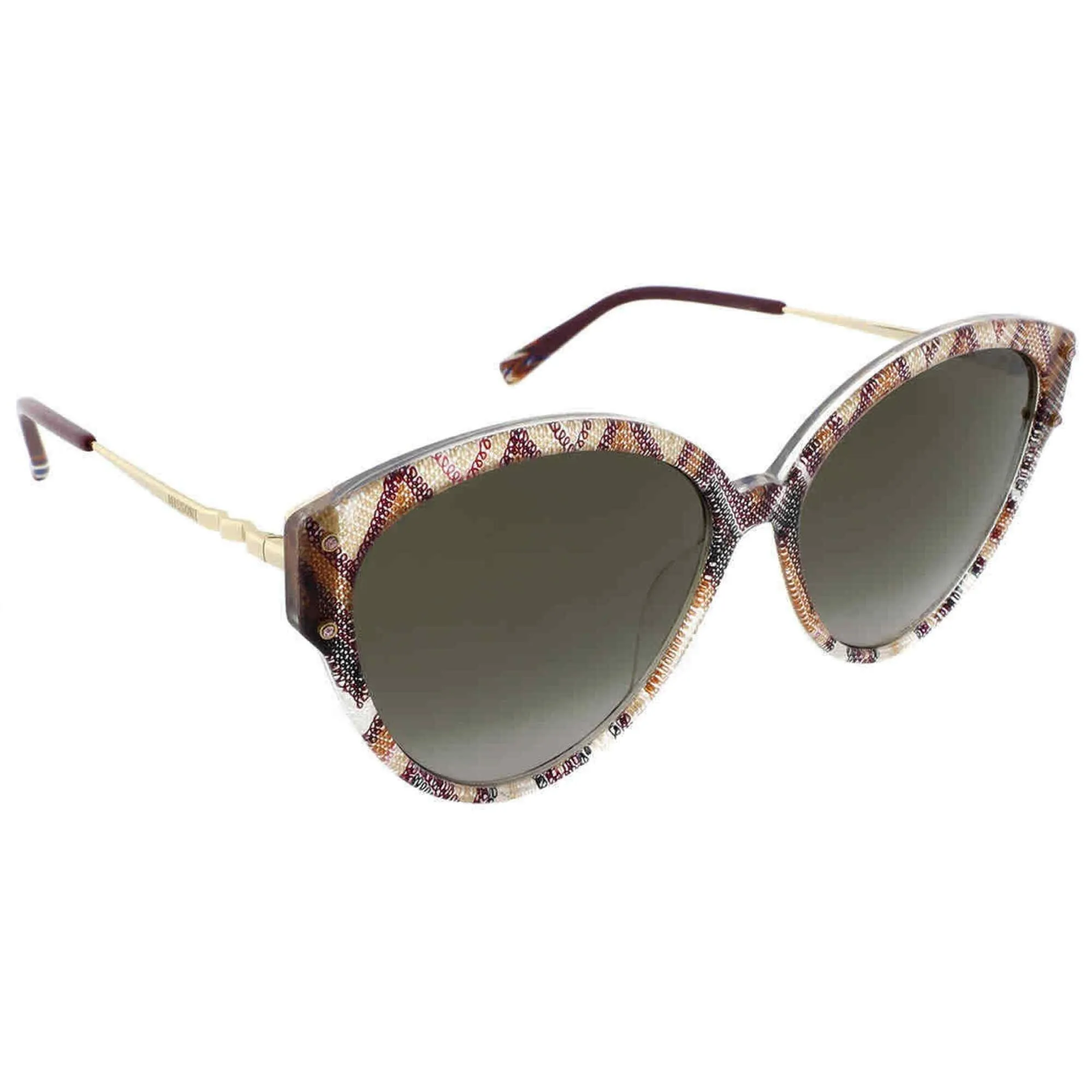 Missoni Women's Sunglasses - Plum Multicolor Cat Eye Frame | MISSONI MIS 0004/S S