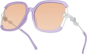 MIZZEO Square Sunglasses for Women Men, Oversize Polarized Aviator Sunglasses, Classic Sunglasses Sparkling Large Pearl Frame