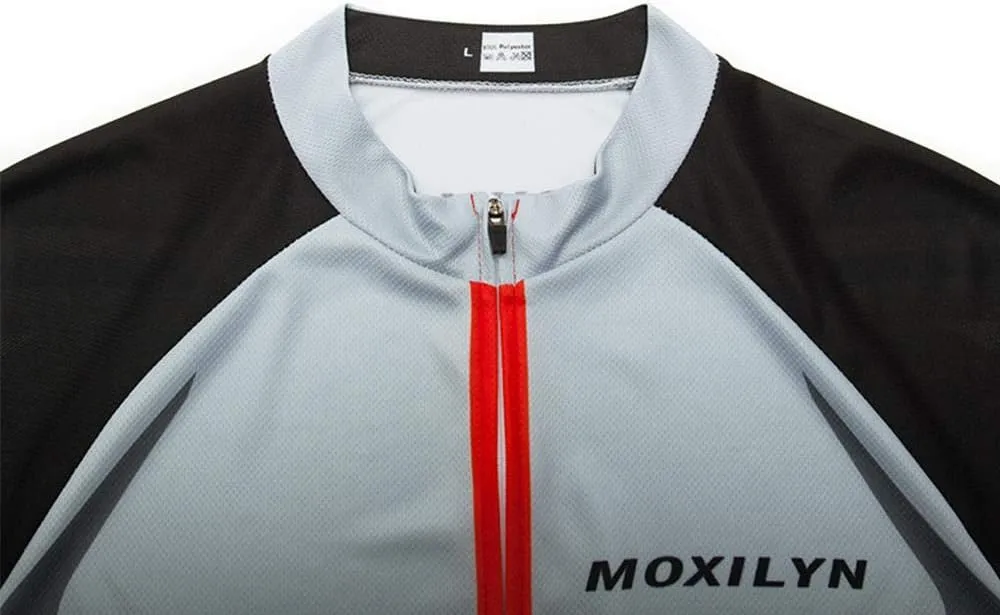 MOXILYN Men Long Sleeve Cycling Jerseys Polyester Bike Clothing Outdoor Cycling Jacket