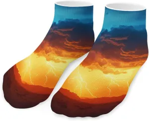 Nature Tornado Low Cut Ankle Socks Non Slip Invisible Liner Sock Pack Casual Socks For Men Women