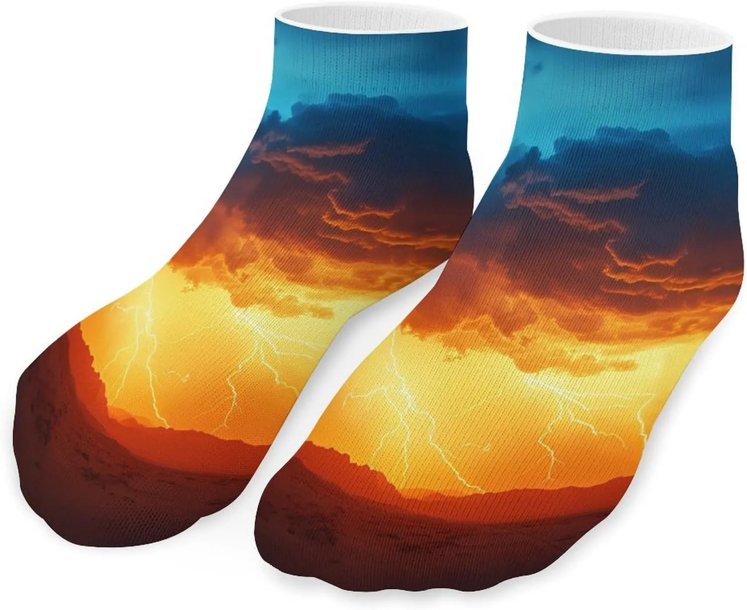 Nature Tornado Low Cut Ankle Socks Non Slip Invisible Liner Sock Pack Casual Socks For Men Women