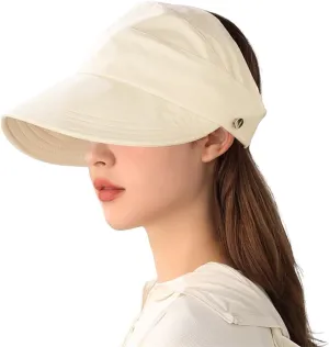 New Classupery Outdoor UV Protection Hollow Top Sun Hat,Summer Hats for Women 2025, UV Protection Wide Brim Adjustable