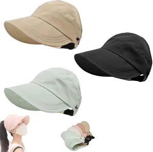 New Classupery Outdoor UV Protection Hollow Top Sun Hat,Summer Hats for Women 2025, UV Protection Wide Brim Adjustable