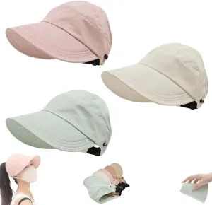 New Classupery Outdoor UV Protection Hollow Top Sun Hat,Summer Hats for Women 2025, UV Protection Wide Brim Adjustable