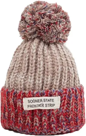 niuwa Women Fashion Winter Pom Pom Beanie Hats Warm Lined, Chunky Trendy Cute Thick Knit Skull Cap for Women