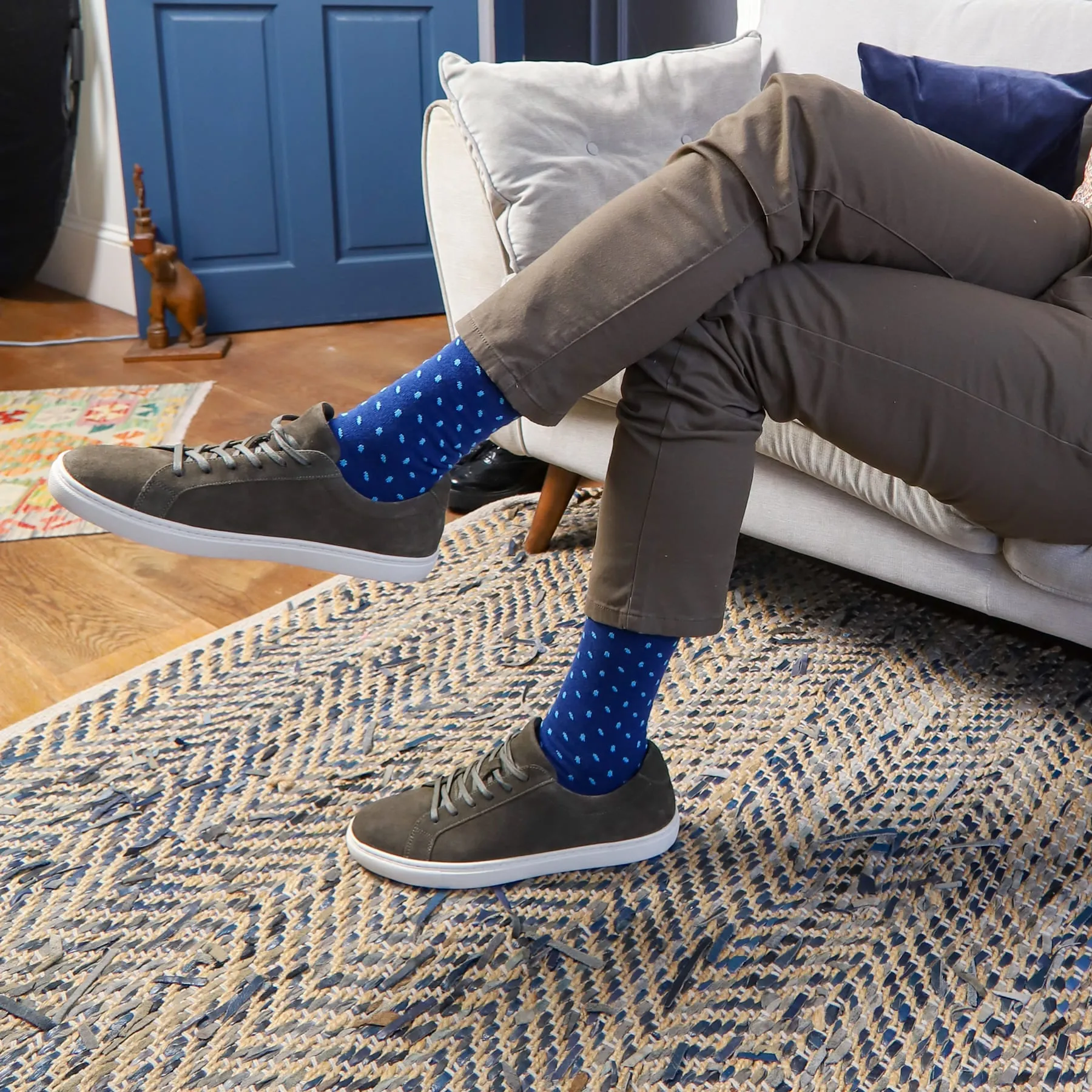 Notting Hill Men's Socks - Blue