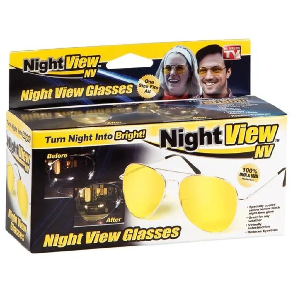 NPI NV-1000 Yellow Polycarbonate- Night View Glasses