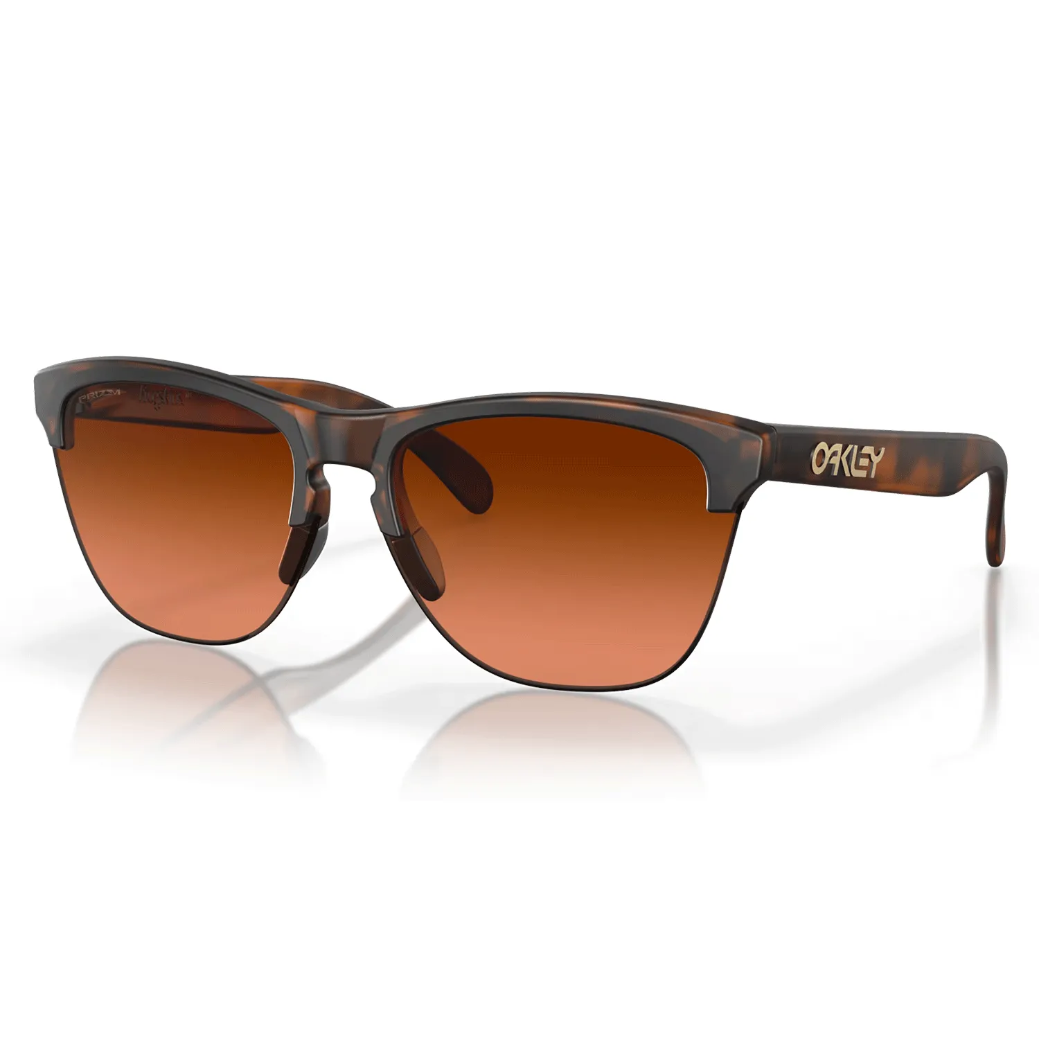 Oakley Frogskins Lite Sunglasses Matte Brown Tortoise/Prizm Brown Gradient