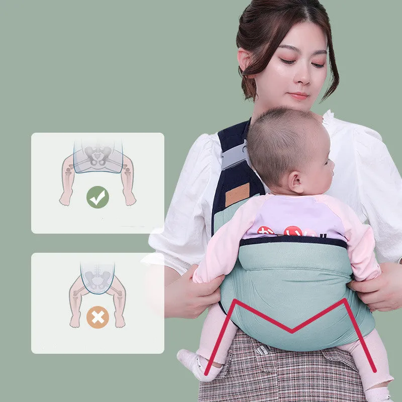 One-handed Newborn Baby Carrier Sling Safety Ring Comfortable Infant Bag | Brodtica.com0000