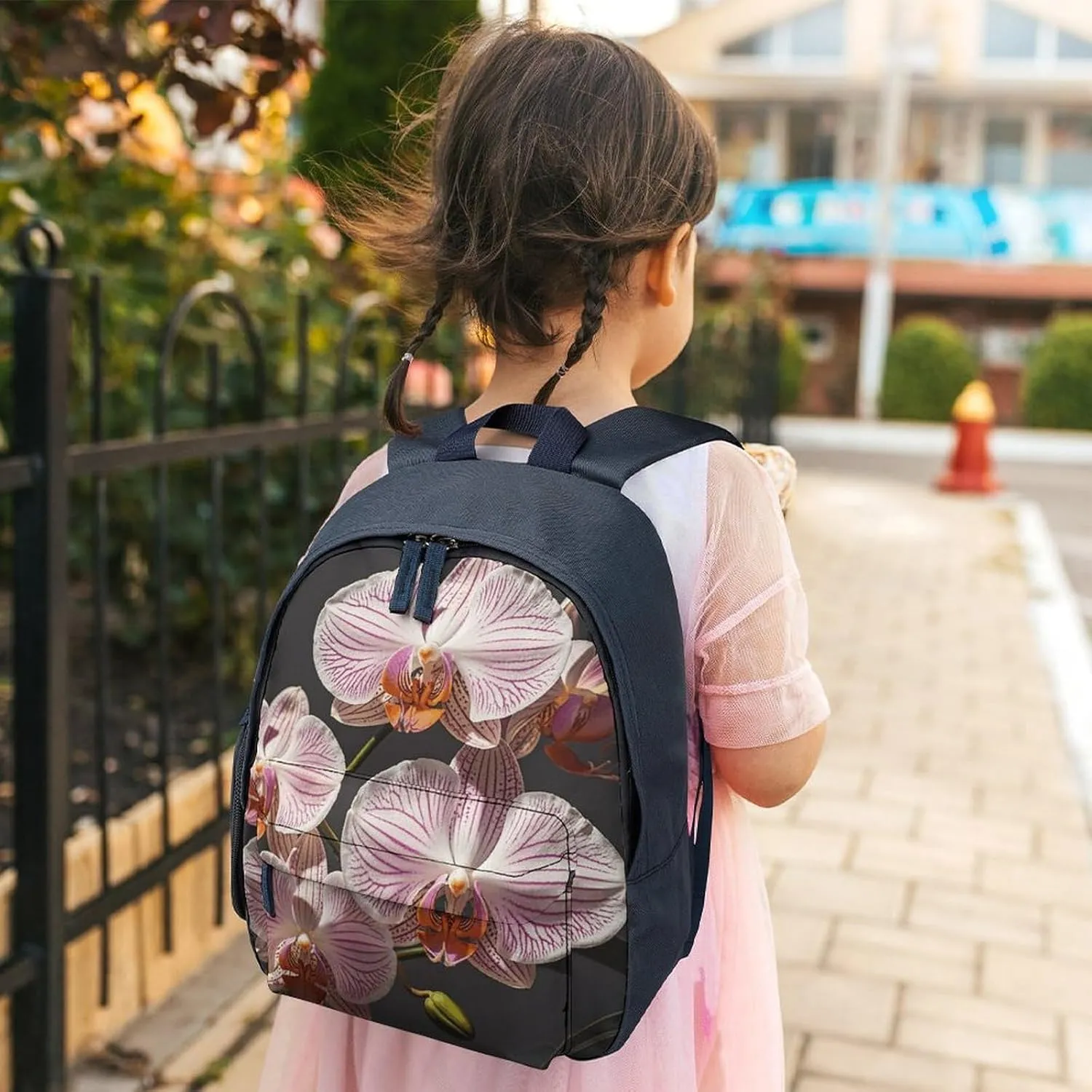 Ophelia Orchid Travel Backpack Casual Bag Lightweight Hiking Backpacks for Business, Travelling, Hiking