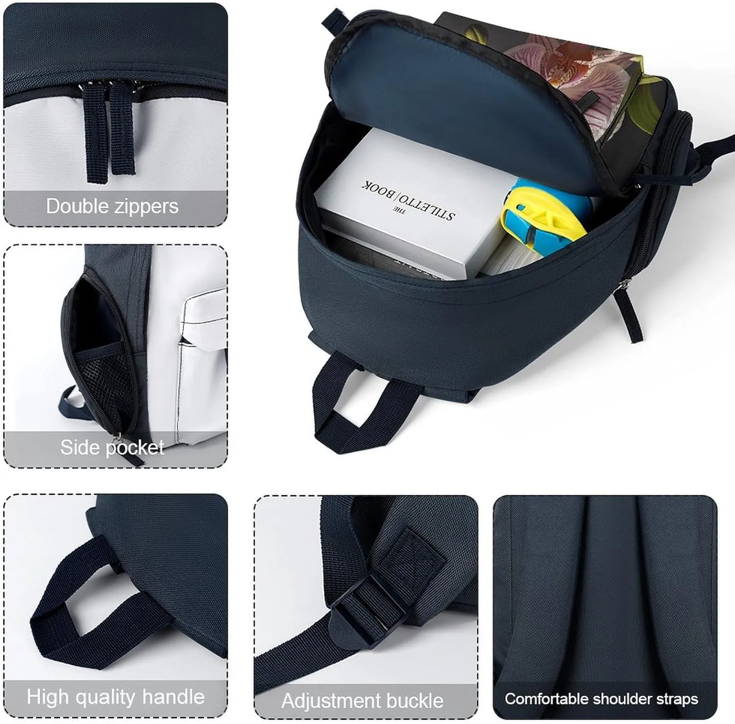 Ophelia Orchid Travel Backpack Casual Bag Lightweight Hiking Backpacks for Business, Travelling, Hiking