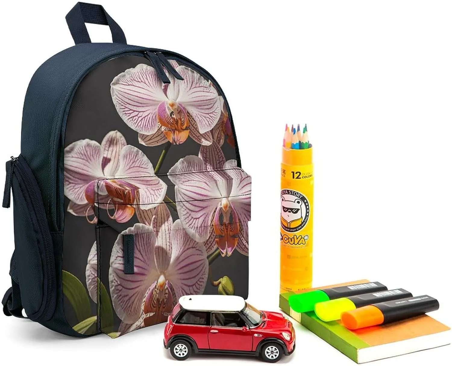 Ophelia Orchid Travel Backpack Casual Bag Lightweight Hiking Backpacks for Business, Travelling, Hiking