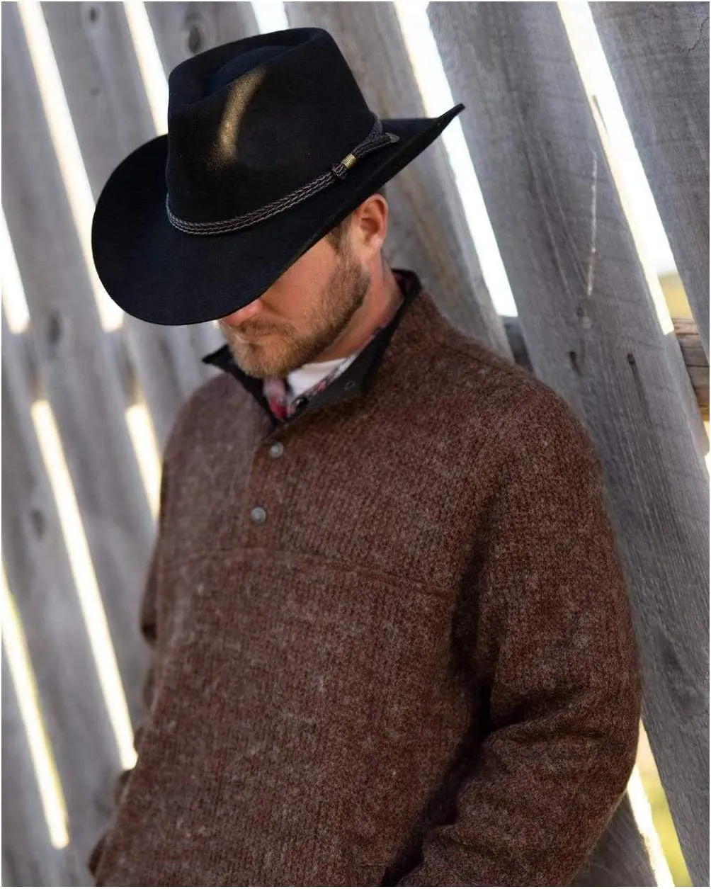 Outback Trading Company Men's 1153 Forbes Water-Repellent UV-Protective Australian Wool Western Cowboy Hat