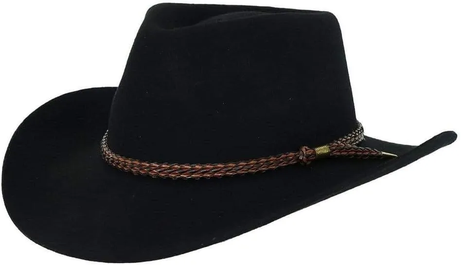 Outback Trading Company Men's 1153 Forbes Water-Repellent UV-Protective Australian Wool Western Cowboy Hat