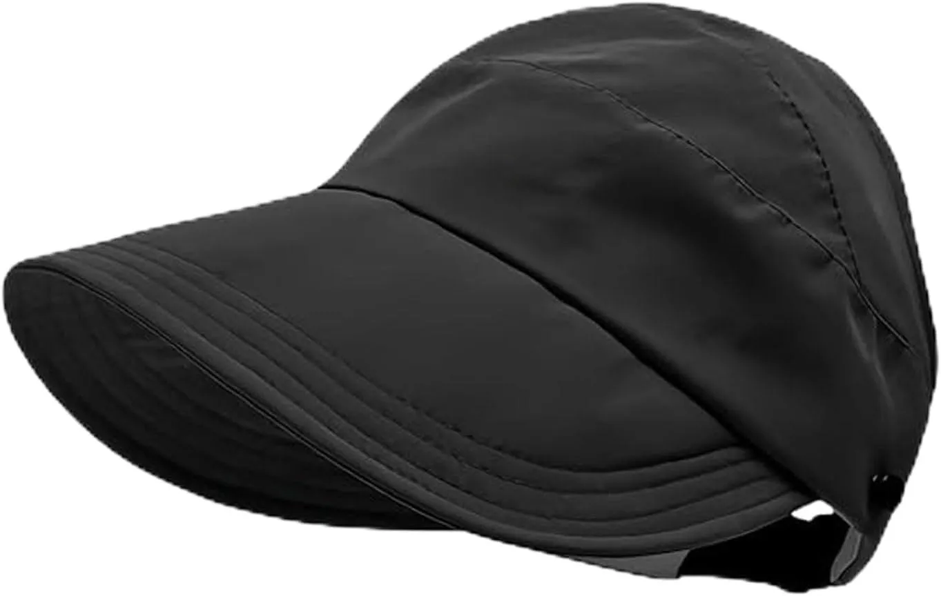 Outdoor Uv Protection Hollow Top Sun Hat, Women's Large Brim Empty Top Sun Hat, Wide Brim Sun Hat, Quick Drying
