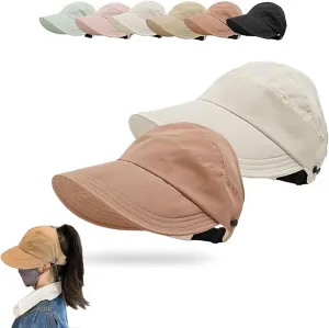 Outdoor Uv Protection Hollow Top Sun Hat, Women's Large Brim Empty Top Sun Hat, Wide Brim Sun Hat, Quick Drying