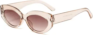 Oval Frame Sunglasses for Women Fashion Retro Cat Eye Uv400