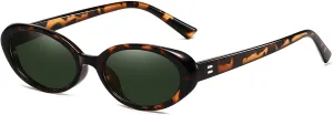 Oval Sunglasses For Women Men Fashion Small Oval Sunglasses 90S Vintage Shades Womens Driving Compatible With
