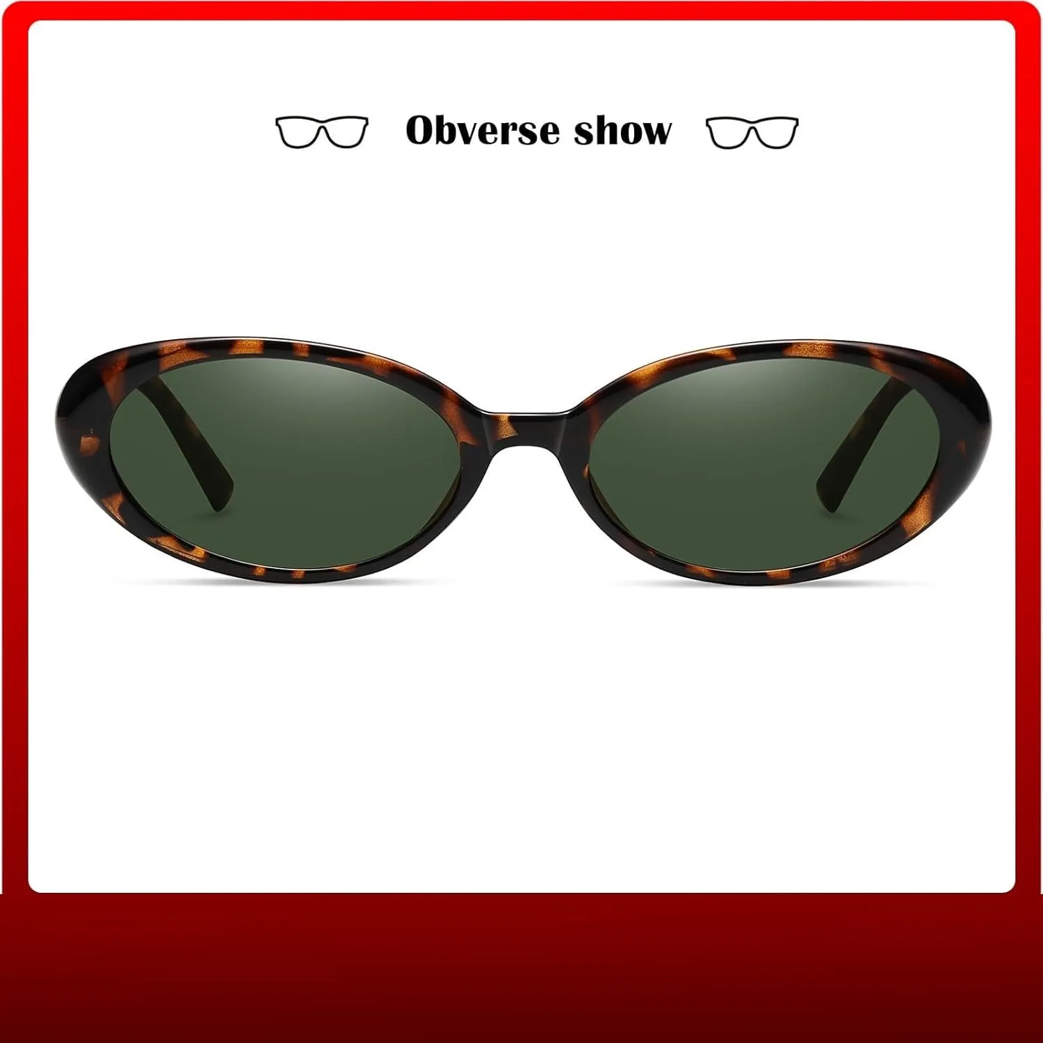 Oval Sunglasses For Women Men Fashion Small Oval Sunglasses 90S Vintage Shades Womens Driving Compatible With