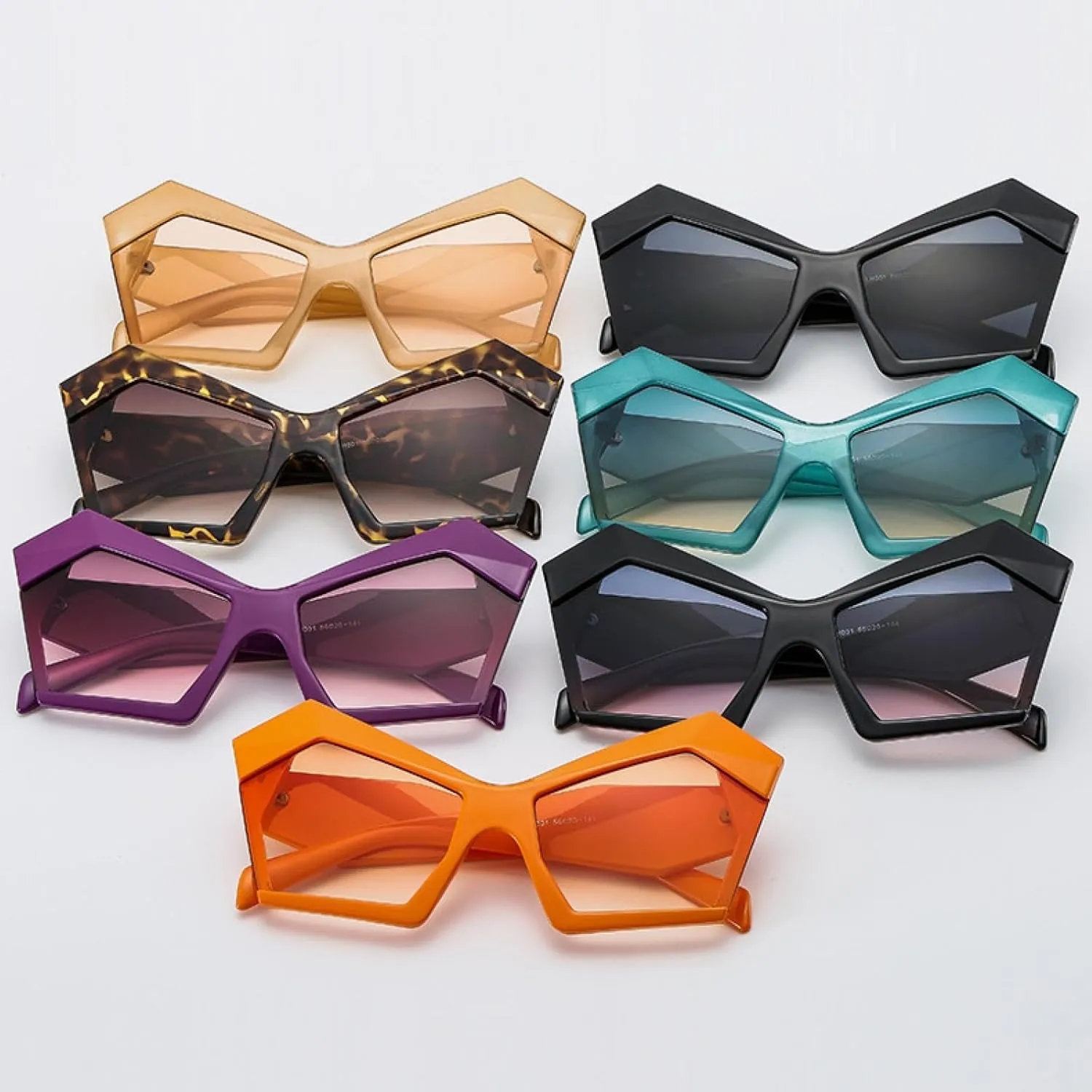 Oversize Cat Eye Sunglasses Women Vintage Shades Men Sun Glasses Uv400 Eyewear