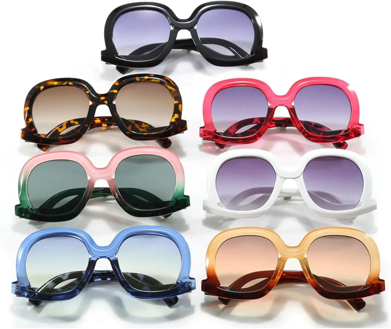 Oversized Big Frame Sunglasses Women Fashion Vintage Trending Sun Glasses Punk Designer Sexy Ladies Shades UV400