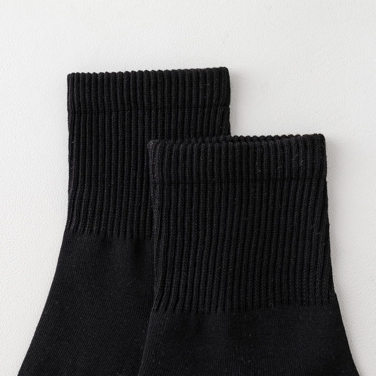 PADFOM Men's Athletic Ankle Socks 5 Pairs Thick Cushion Running Socks for Men Cotton Socks 7-12