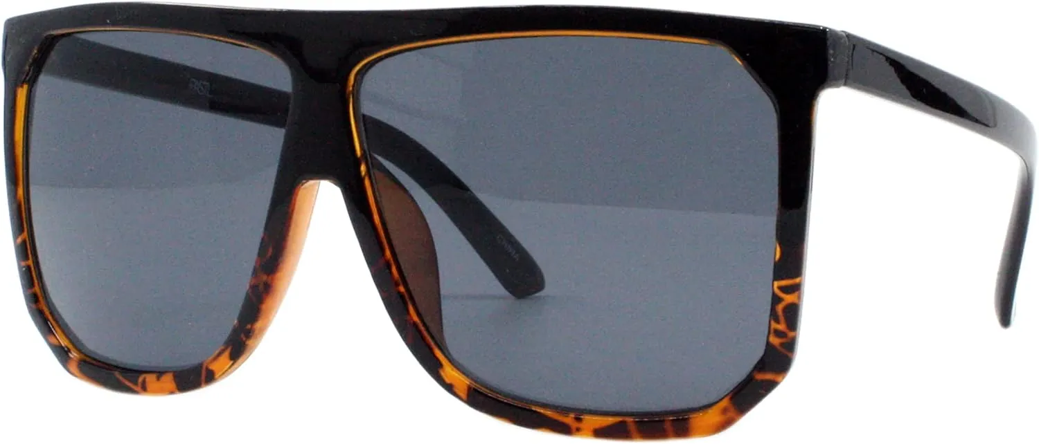 PASTL Oversized Style Sunglasses Flat Top Square Unisex Modern Fashion UV400