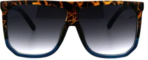 PASTL Oversized Style Sunglasses Flat Top Square Unisex Modern Fashion UV400