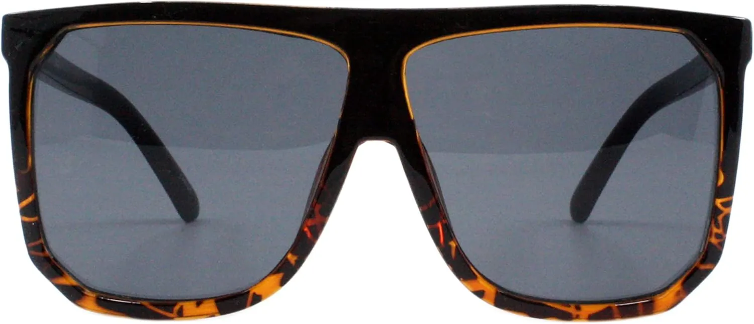 PASTL Oversized Style Sunglasses Flat Top Square Unisex Modern Fashion UV400