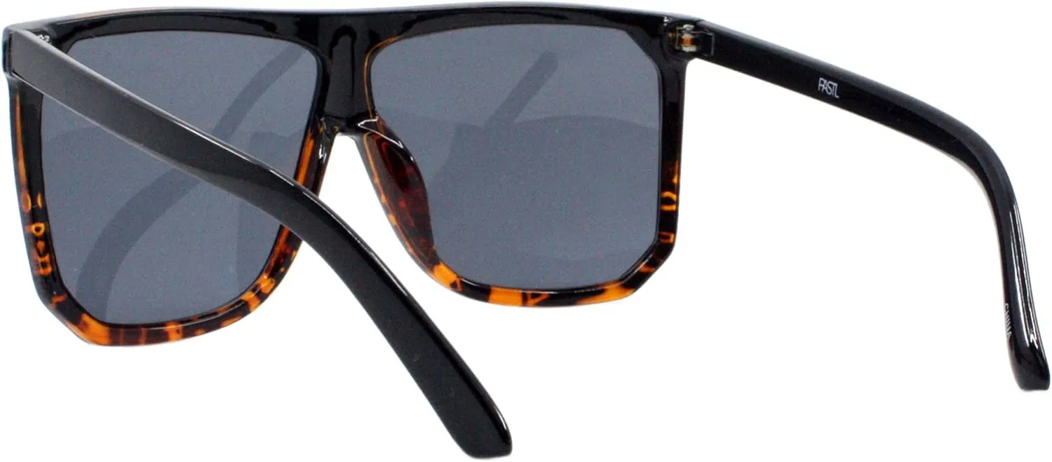 PASTL Oversized Style Sunglasses Flat Top Square Unisex Modern Fashion UV400