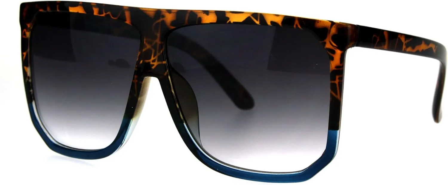 PASTL Oversized Style Sunglasses Flat Top Square Unisex Modern Fashion UV400