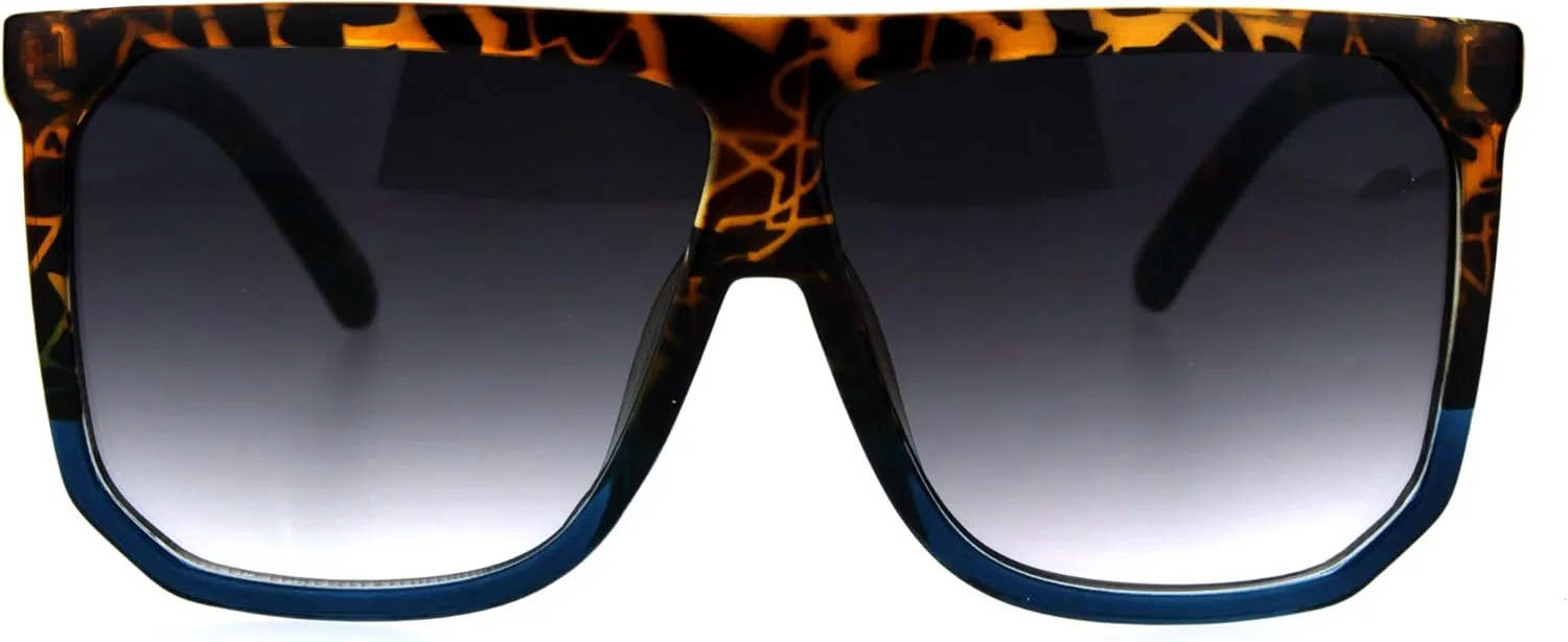 PASTL Oversized Style Sunglasses Flat Top Square Unisex Modern Fashion UV400