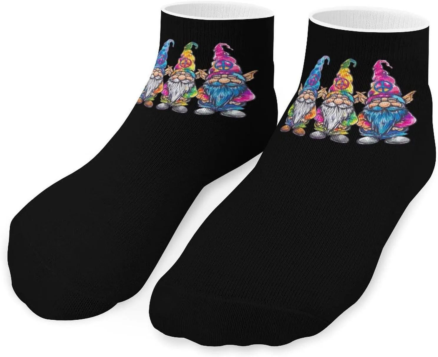 Peace Gnome Ankle Socks Breathable Low Cut Sports Socks Casual No Show Sock for Women Men