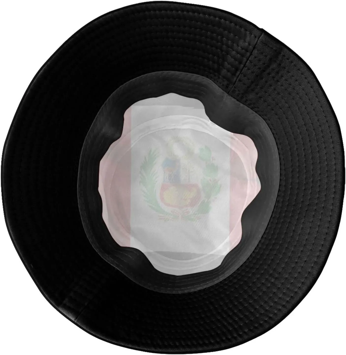 Peru Flag Bucket Hat Wide Brim Sun Protection Hat Boonie Hats Fishing Hiking Safari Outdoor Peruvian Hats for Men Women
