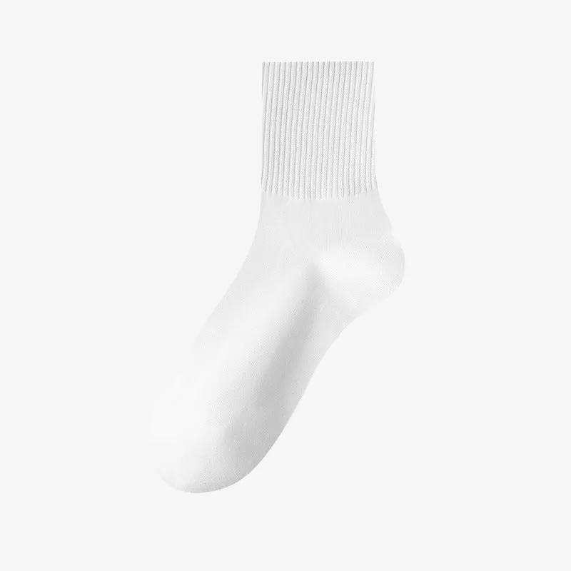 Plus Size Solid Color Soft Socks(6 Pairs)