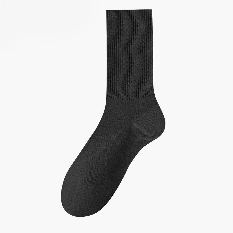 Plus Size Solid Color Soft Socks(6 Pairs)