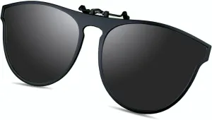 Polarized Clip On Flip Up UV Protection and Anti-Glare Outdoor Sunglasses for Prescription Glasses