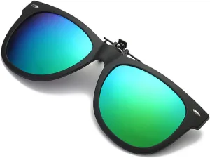 Polarized Clip On Sunglasses Over Prescription Glasses Anti-Glare UV Protection Fishing Driving Sunglasses