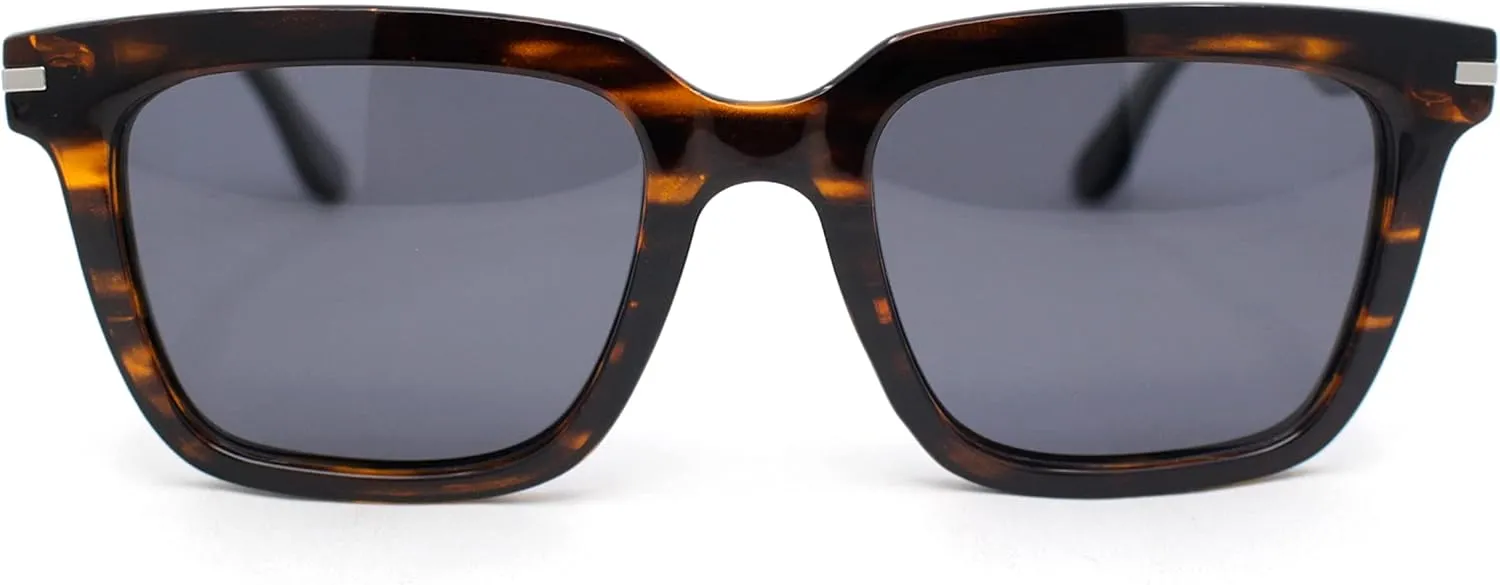 Polarized Hipster Vintage Style Horn Rim Gentlemans Plastic Sunglasses