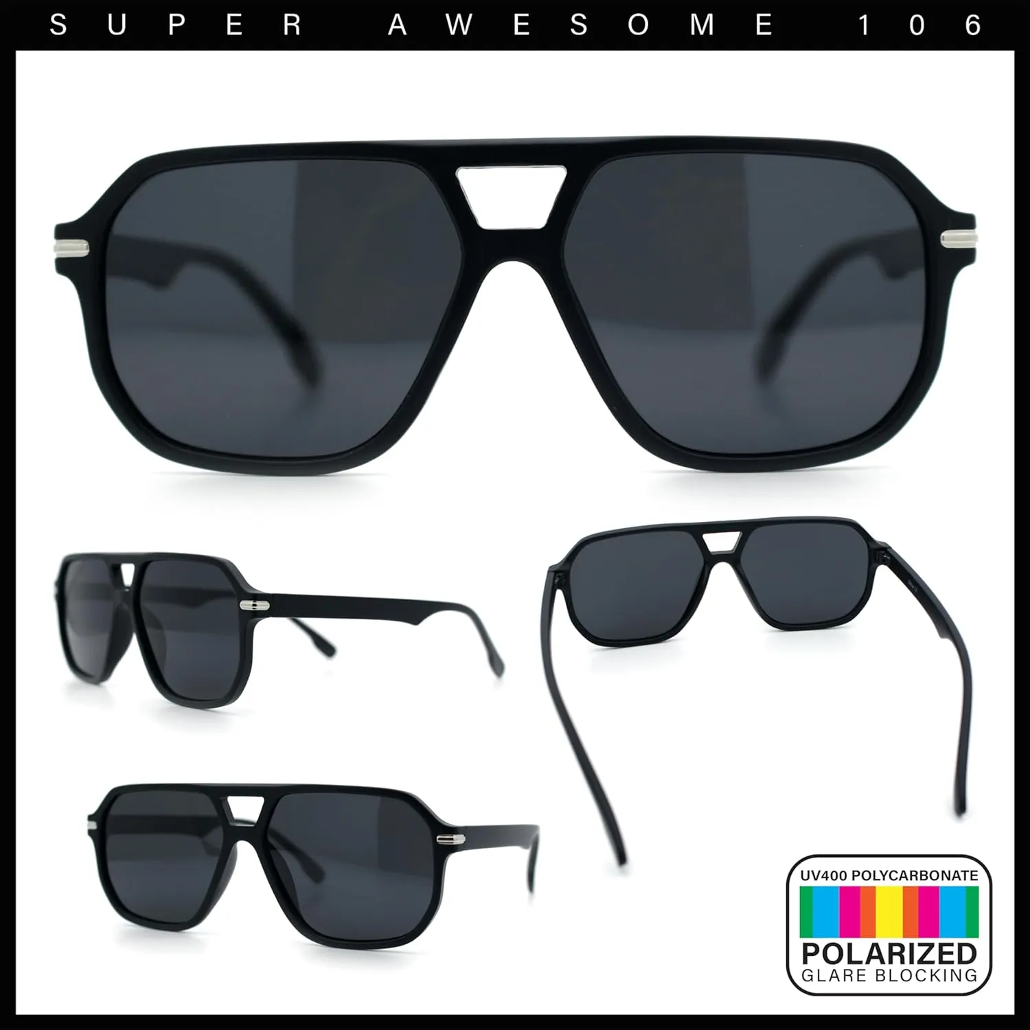 Polarized Luxury Sporty Mens Racer Plastic Gentlemanly Fashion Sunglasses