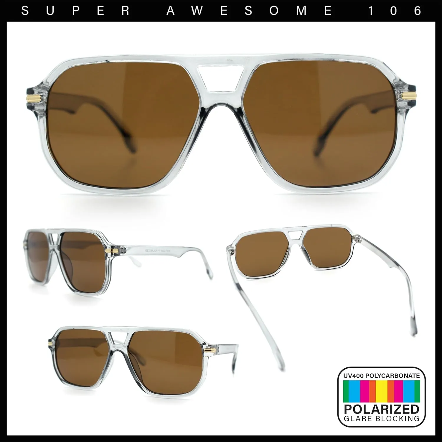 Polarized Luxury Sporty Mens Racer Plastic Gentlemanly Fashion Sunglasses