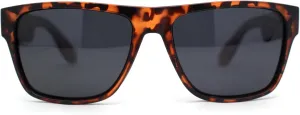 Polarized Mens Simple Light Weight Horn Rim Gentlemanly Hipster Rectangle Sunglasses