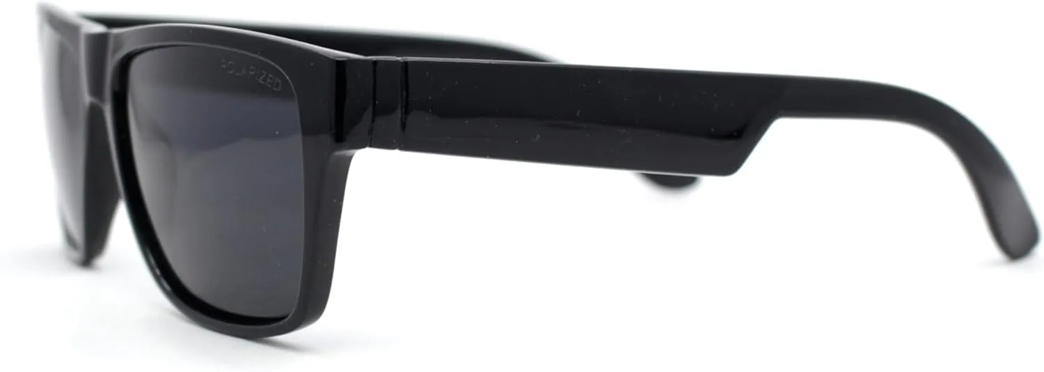 Polarized Mens Simple Light Weight Horn Rim Gentlemanly Hipster Rectangle Sunglasses