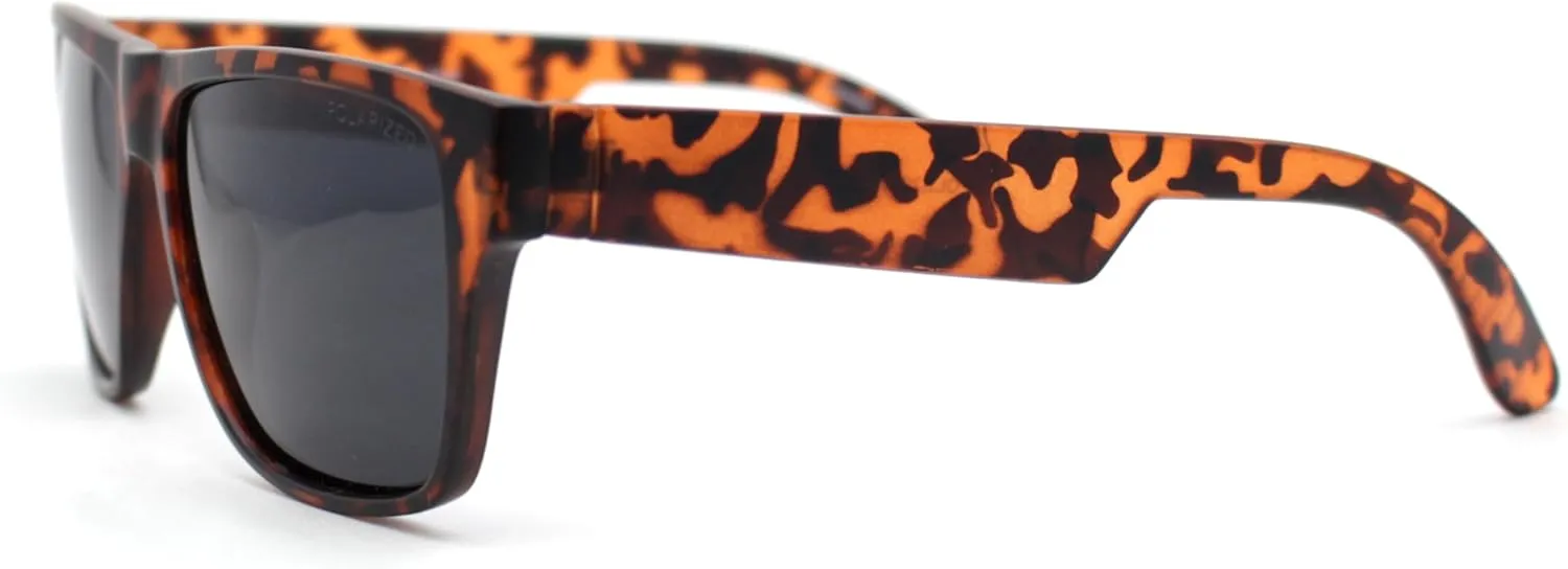 Polarized Mens Simple Light Weight Horn Rim Gentlemanly Hipster Rectangle Sunglasses